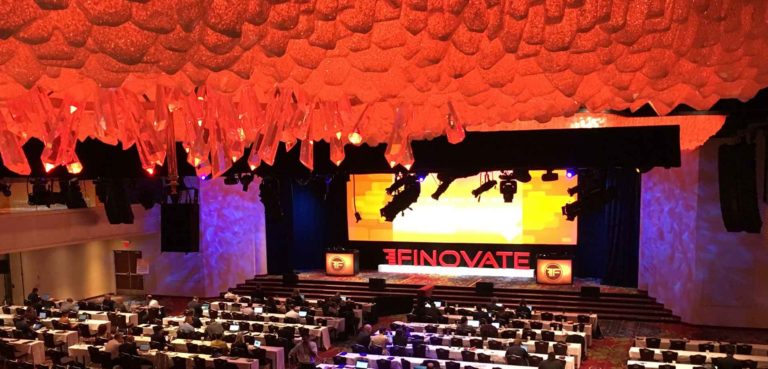 Finovate 2018 conference stage