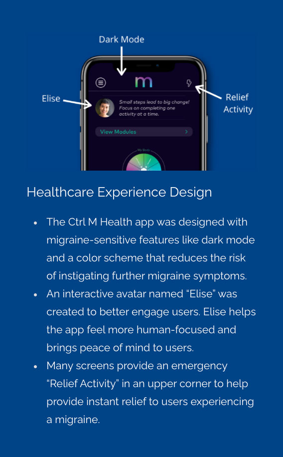 Key UX Design details from our Ctrl-M Case Study. 