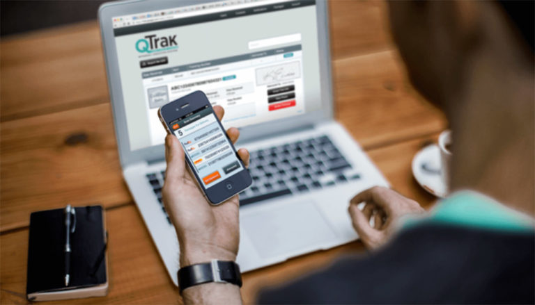 qtrak website and mobile application
