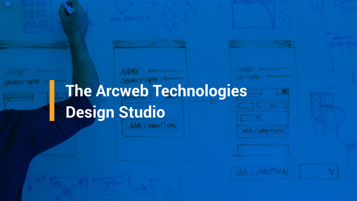 the arcweb technologies design studio cover screen